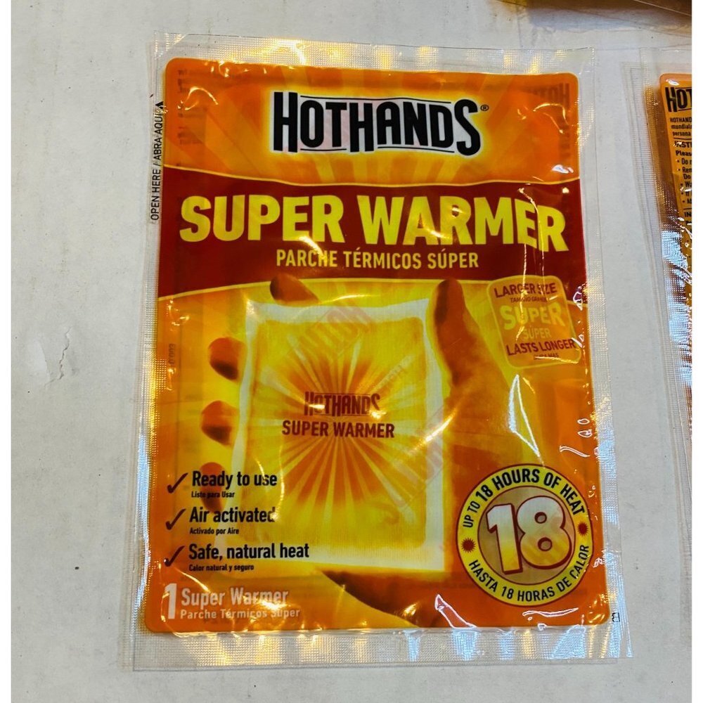 HotHands Super Warmer Larger Size Heat Pack BUNDLE OF 10